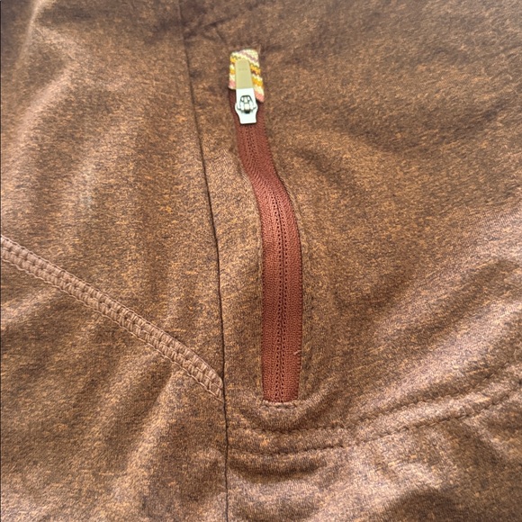 Janji Brown Hooded Long Sleeve Top Size Small - Picture 7 of 7